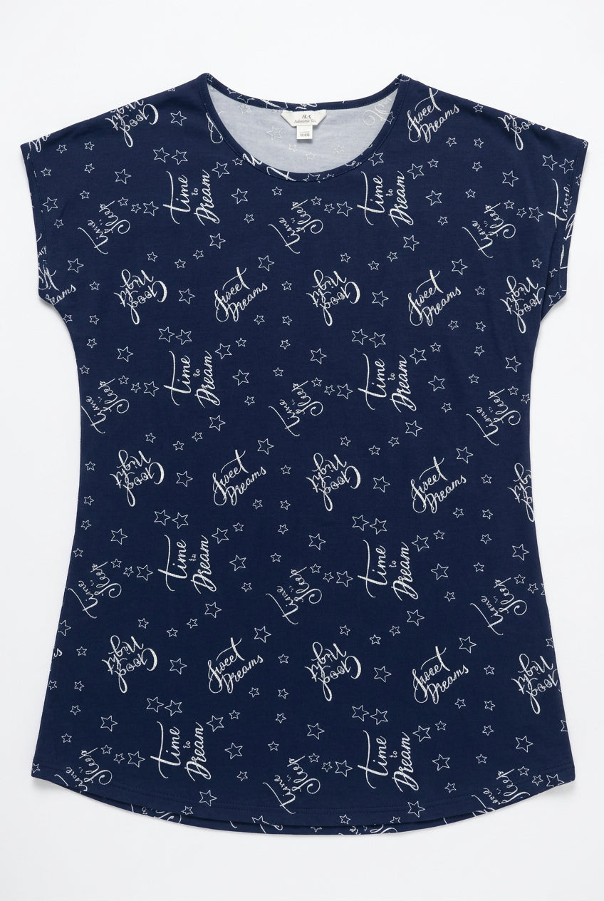 Lounge Printed Night Shirt Women's