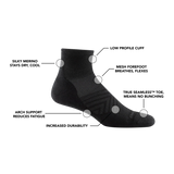 Darn Tough Cushioned Ultra-Lightweight Running 1/4-Height Sock Men's 1040