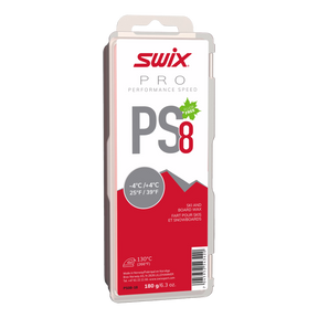 Swix PS8 Red -4C to 4C Glide Wax, 180g