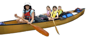 Clipper Canoe Mackenzie 18'6" Ultralight w/ Black Trim & Two Wood Web Seat