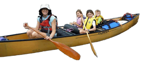 Clipper Canoe Mackenzie 18'6" Ultralight w/ Black Trim & Two Wood Web Seat