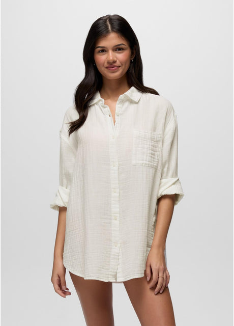 Prana Hideaways Button Down Top Women's