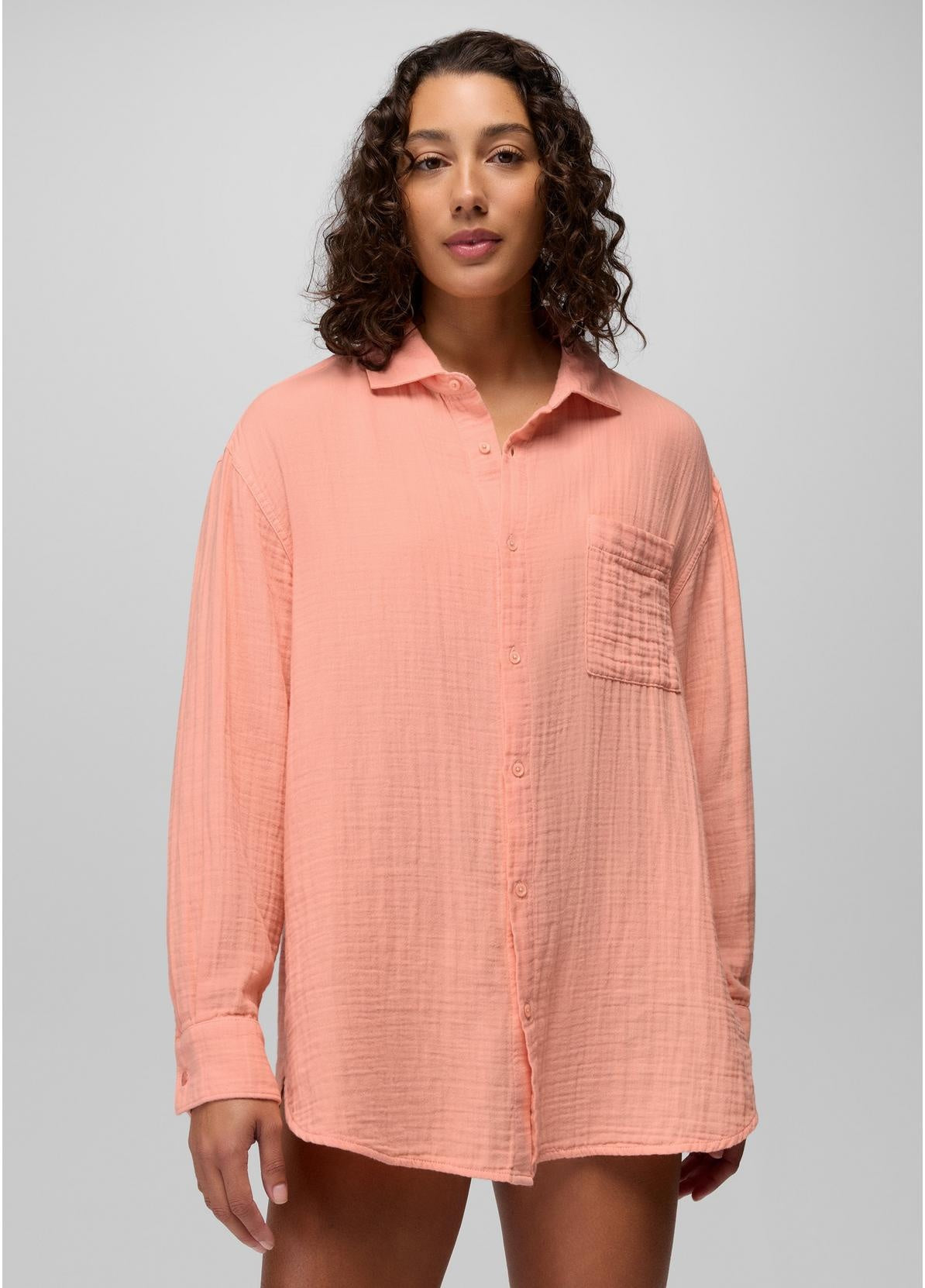 Prana Hideaways Button Down Top Women's
