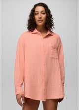 Prana Hideaways Button Down Top Women's