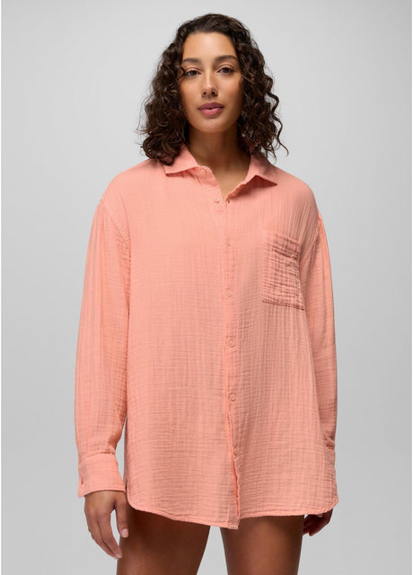 Prana Hideaways Button Down Top Women's