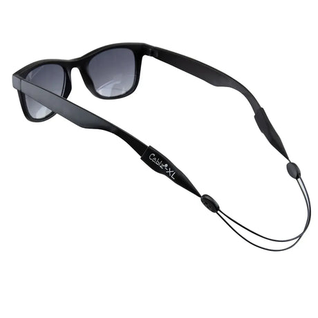 Cablz Zipz 12" XL Ends Adjustable Eyewear Retainer, Black
