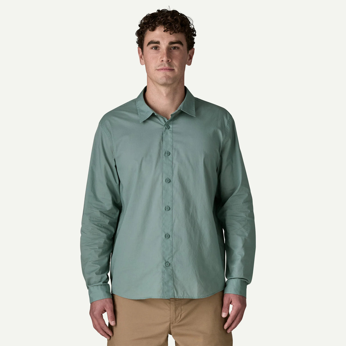Patagonia Sunrise Stream Long Sleeve Button Up Shirt