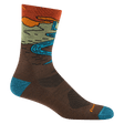 Darn Tough Chasing Waterfalls Cushioned Lightweight Hiking Micro Crew Sock Men's 5020