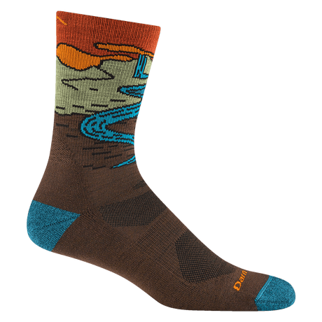 Darn Tough Chasing Waterfalls Cushioned Lightweight Hiking Micro Crew Sock Men's 5020