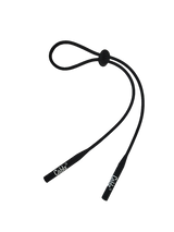 Cablz 16" Skinnyz Ends Adjustable Eyewear Retainer, Black