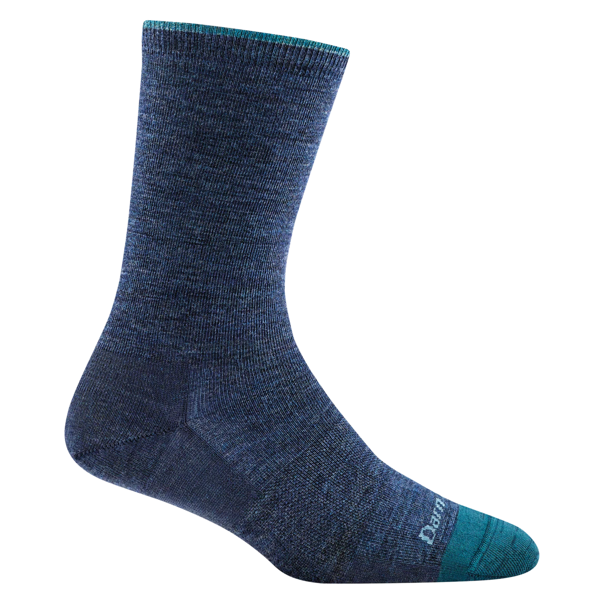 Darn Tough Solid Basic No-Cushion Lightweight Lifestyle Crew Sock Women's 6012 Denim L