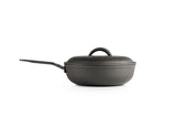GSI Guidecast Deep Fry Pan with Lid 12"