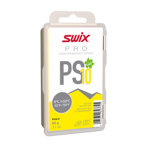 Swix PS10 Yellow 0C to 10C Glide Wax, 60g