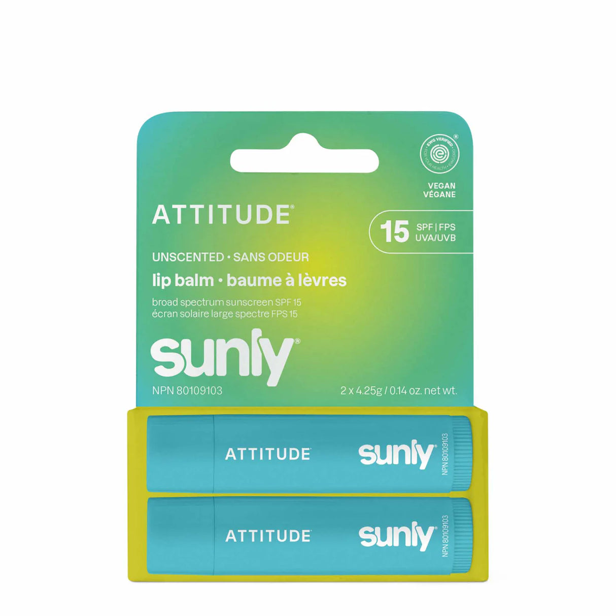 Sunly Lip Balm Duo - SPF 15