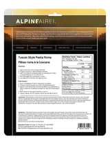 AlpineAire Tuscan Style Pasta Roma - Two Servings