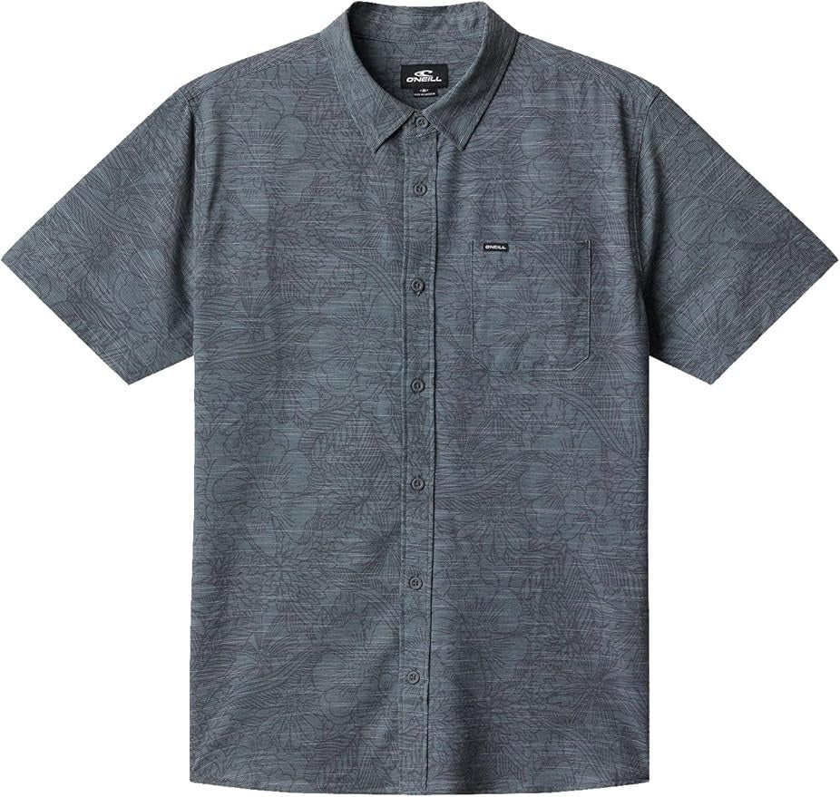 O'Neill UPF Slub Standard Woven Short Sleeve Button Up Shirt Men's