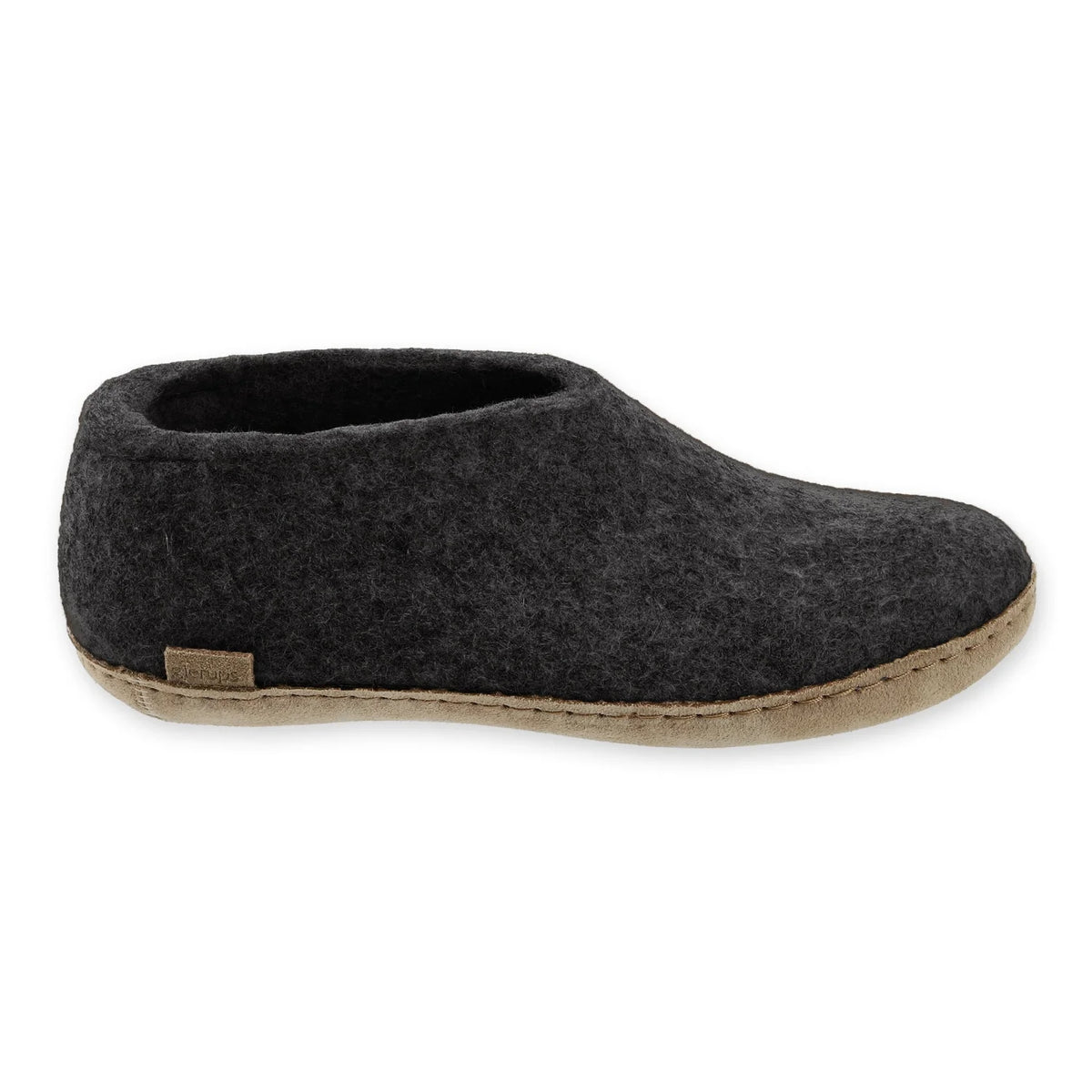 Glerups Felt Shoe With Leather Sole