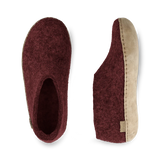 Glerups Felt Shoe With Leather Sole