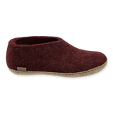 Glerups Felt Shoe With Leather Sole