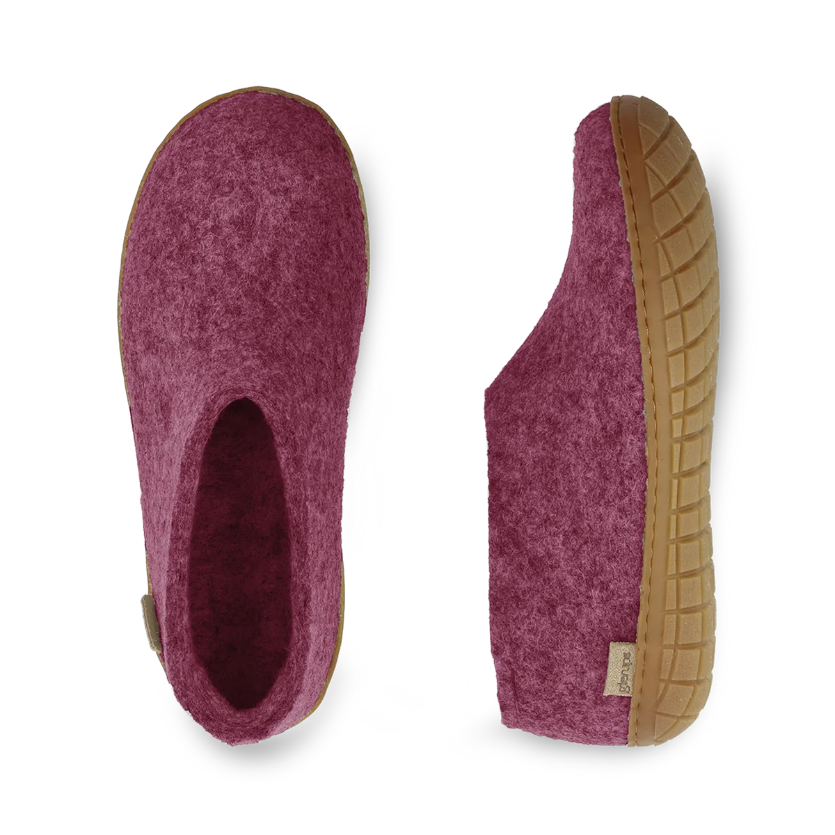 Glerups Felt Shoe With Rubber Sole