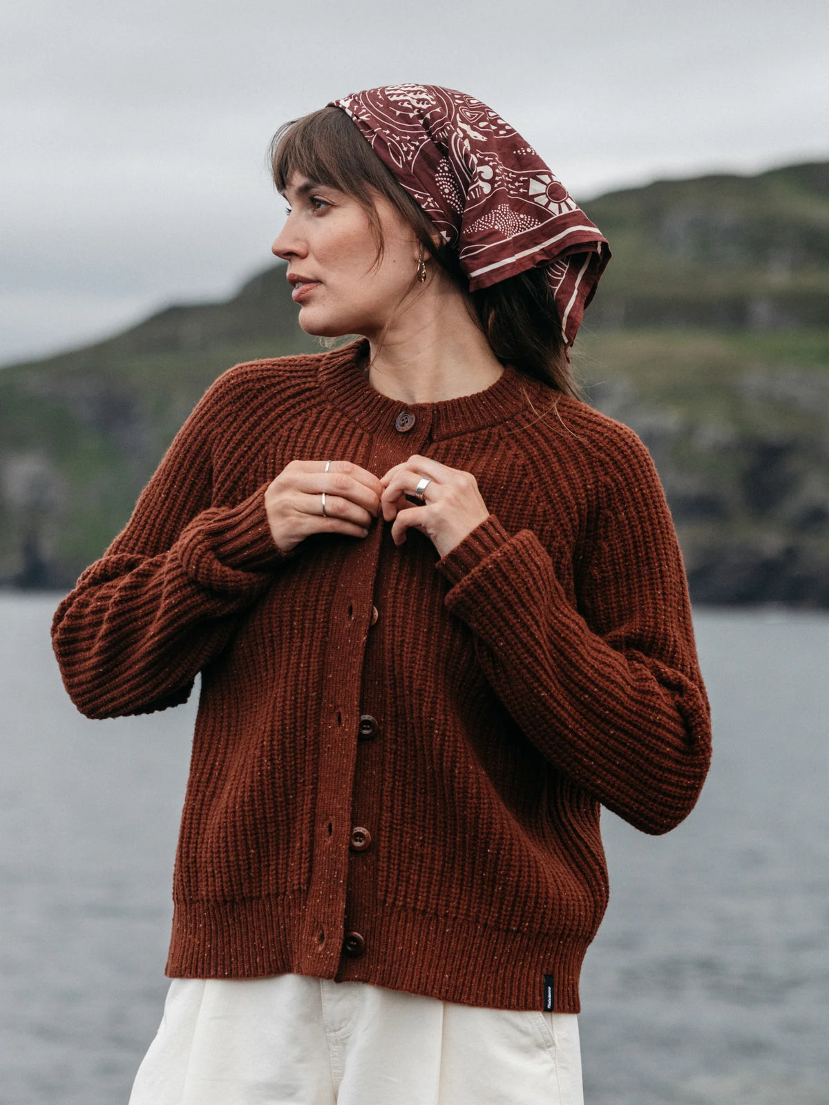 Finisterre Mora Crew Neck Cardigan Women's