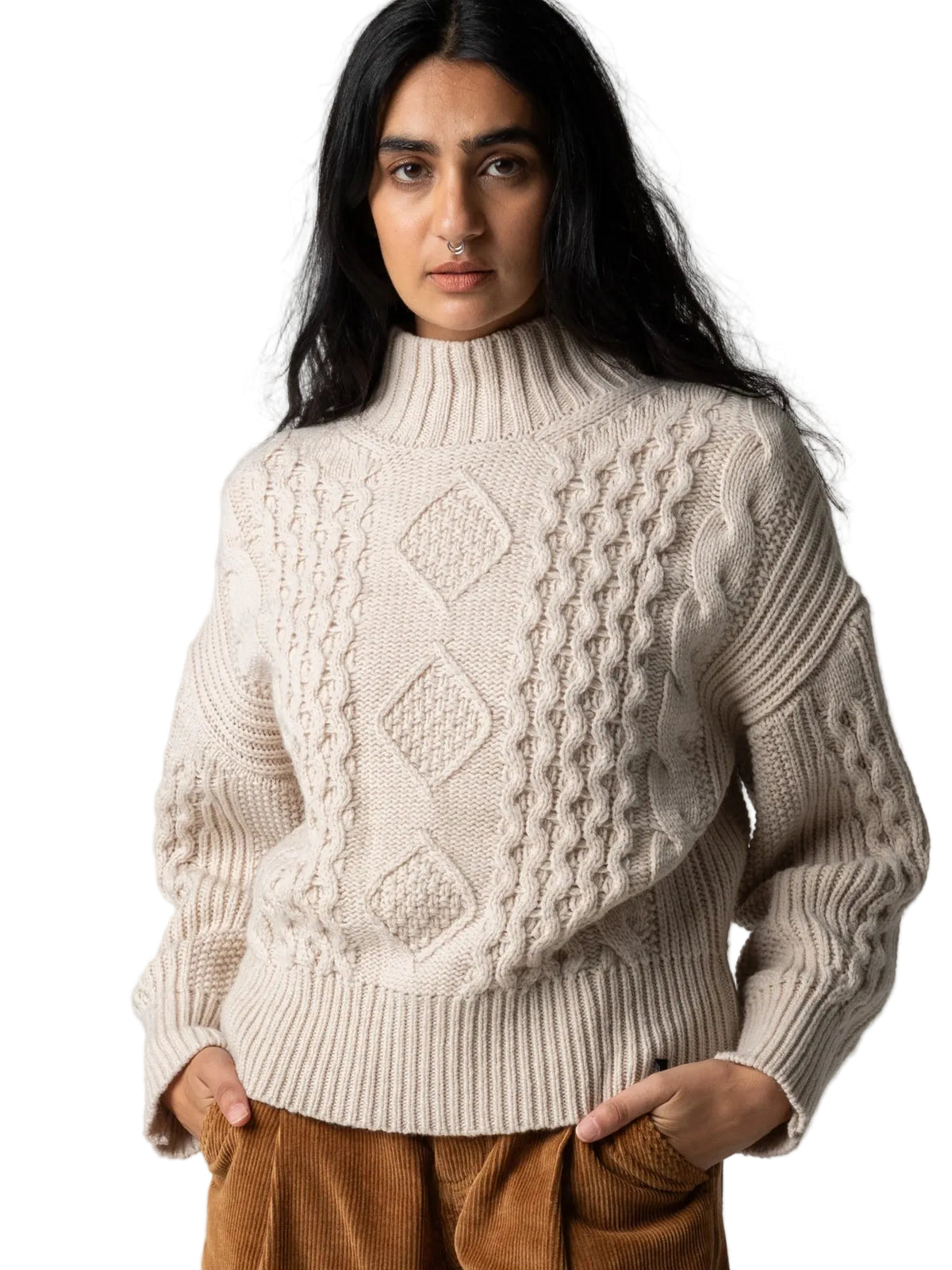 Finisterre Nova Aran Knit Sweater Women's