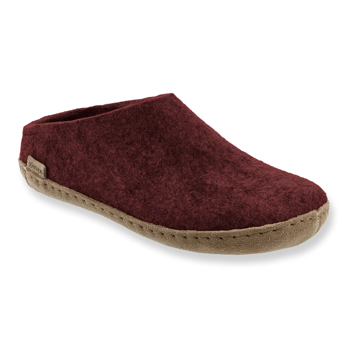 Glerups Felt Slipper With Leather Sole