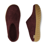 Chaussons Glerups en feutre avec semelle en caoutchouc