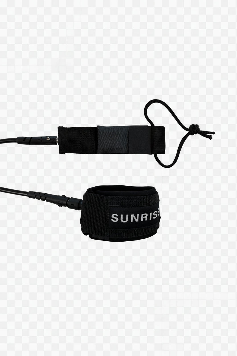 Leash de cheville Sunrise SUP 8' Coiled noir