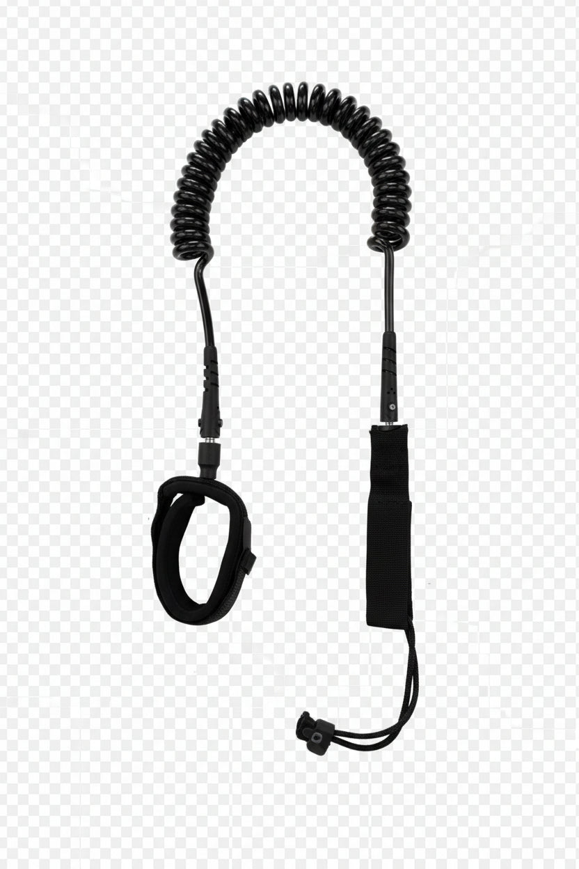 Leash de cheville Sunrise SUP 8' Coiled noir