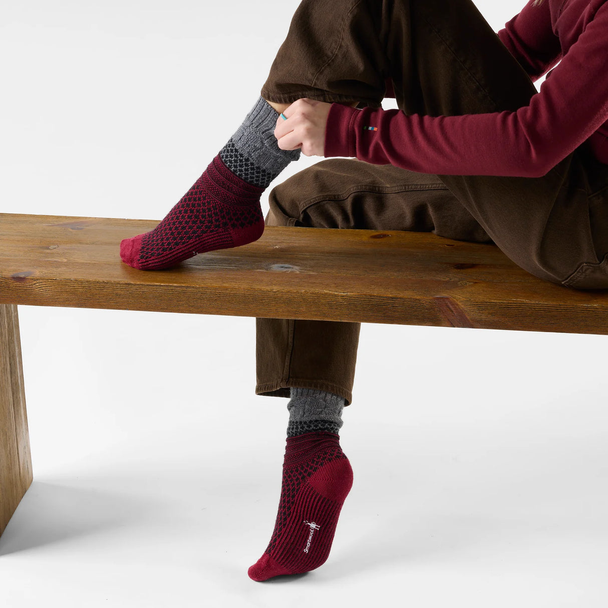 Smartwool Everyday Cozy Popcorn Cable Crew Sock Women's 1843