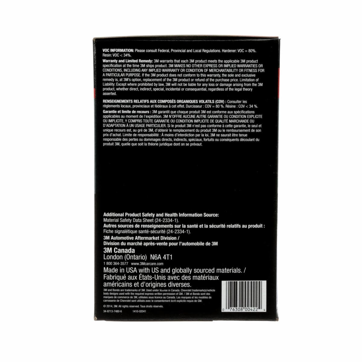 3M Bondo Fiberglass repair kit  852ml
