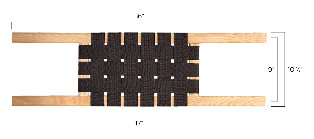 Trailhead Ash Web Bow Canoe Seat