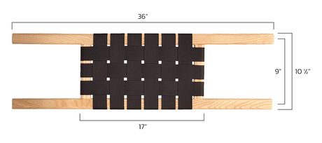Trailhead Ash Web Bow Canoe Seat