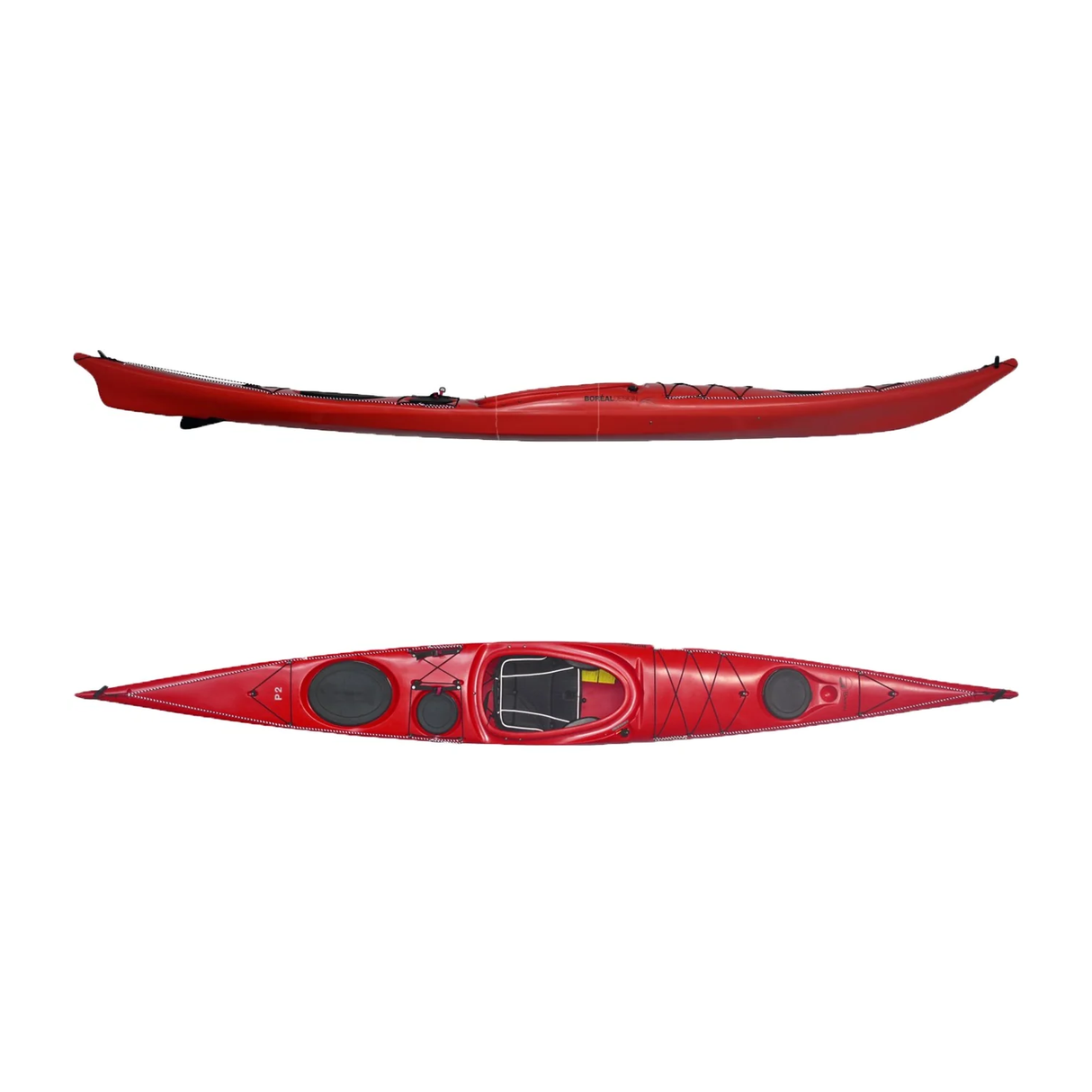 DEMO - Boreal Designs Baffin P2 Kayak With Skeg, Red