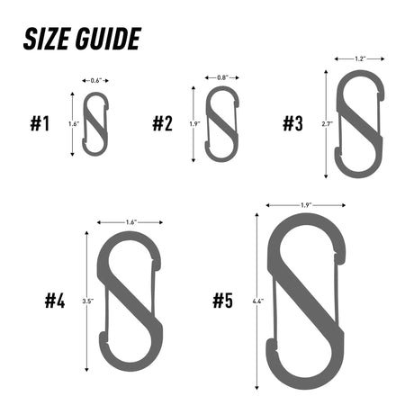 Nite Ize S-Biner #2 Stainless Steel 3-Pack