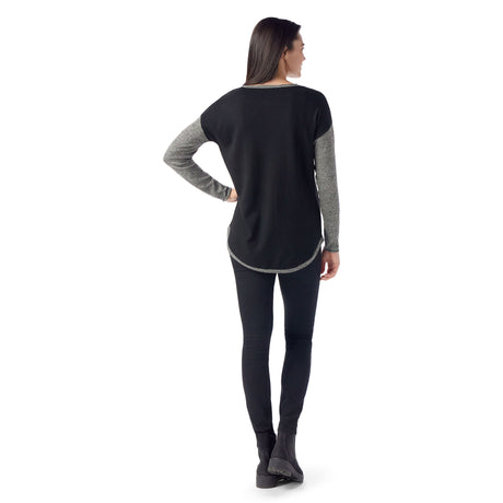 Smartwool Shadow Pine Colorblock  Crew Sweater Women's