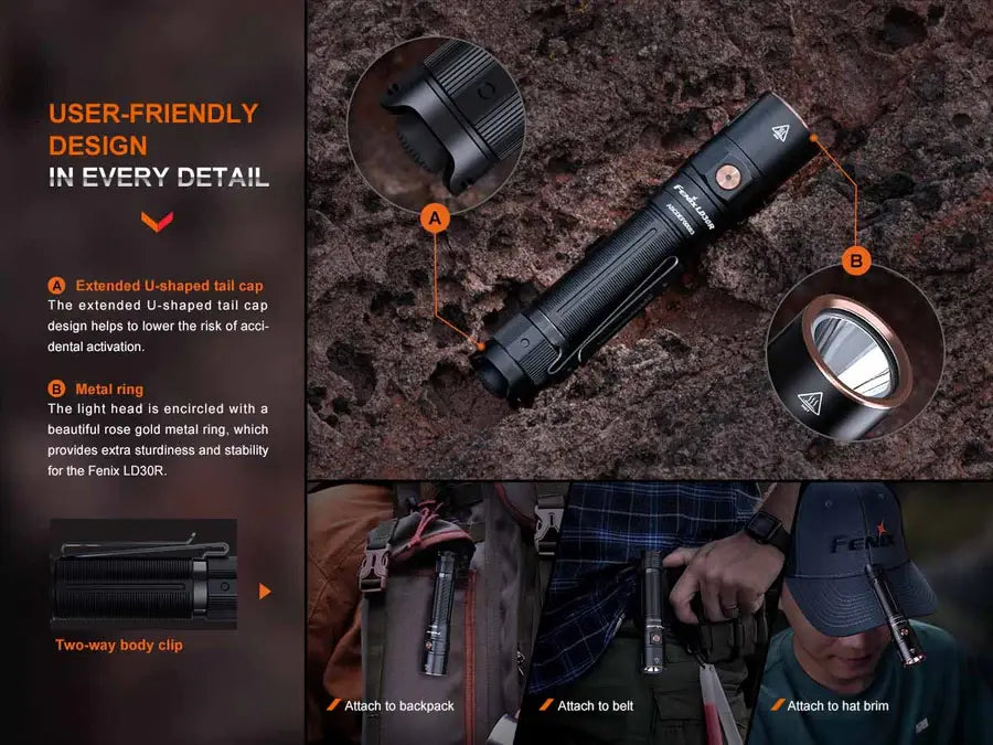 Fenix LD30r Rechargeable Flashlight