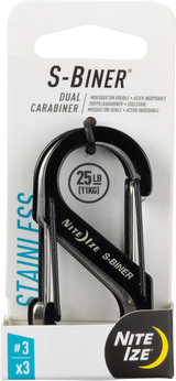 Nite Ize S-Biner #3 Stainless Steel 3-Pack