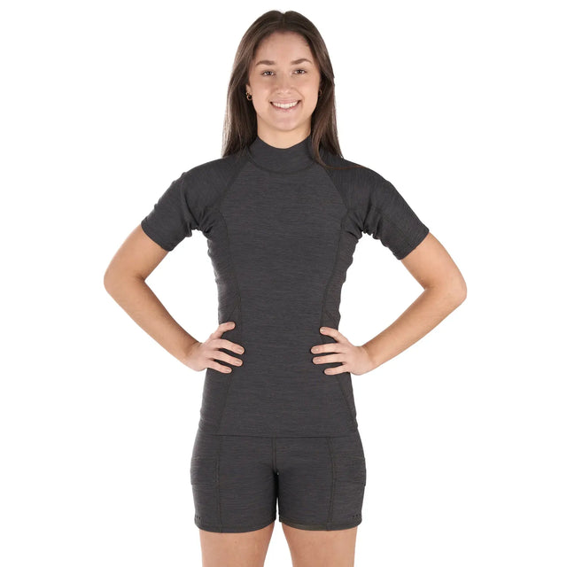 Level Six Women's Sombrio Short Sleeve Neoprene Rashguard