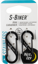 Nite Ize S-Biner #1 2 Pack, Stainless