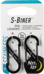 Nite Ize S-Biner #1 2 Pack, Stainless