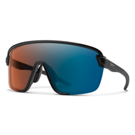 Smith Bobcat Sunglasses Matte Black with ChromaPop Glacier Photochromic Copper Blue Mirror Lens