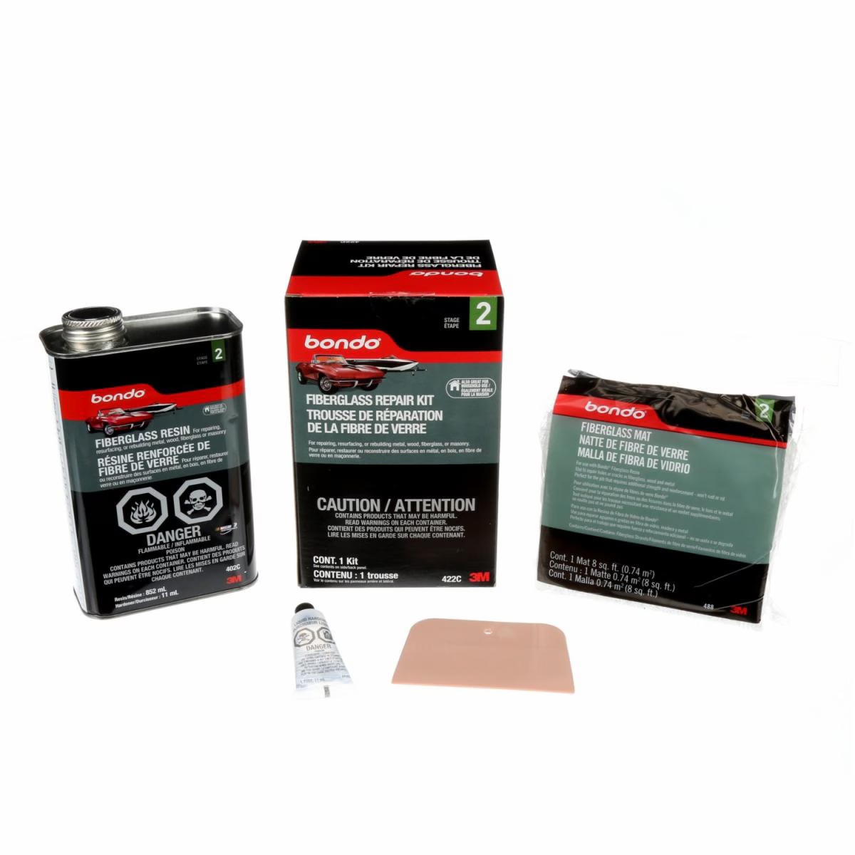 3M Bondo Fiberglass repair kit  852ml