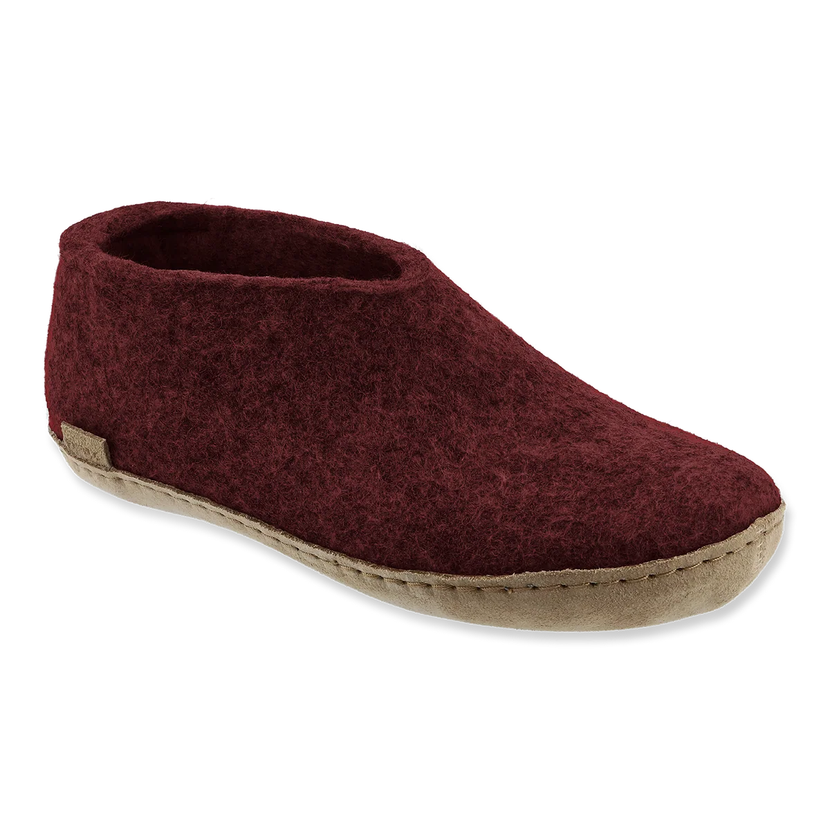 Glerups Felt Shoe With Leather Sole