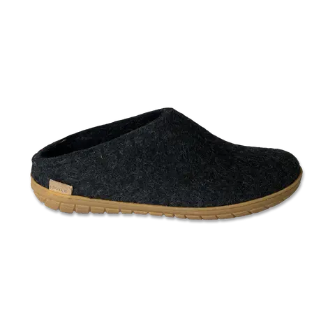 Glerups Felt Slipper With Rubber Sole