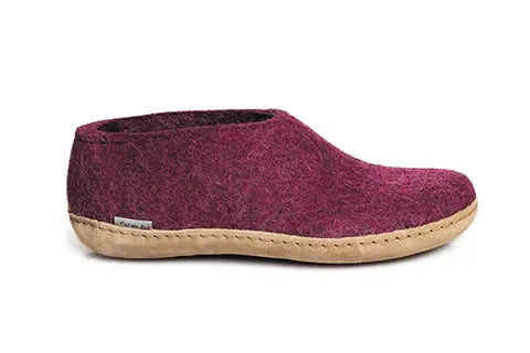 Glerups Felt Shoe With Leather Sole