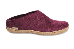 Glerups Felt Slipper With Leather Sole