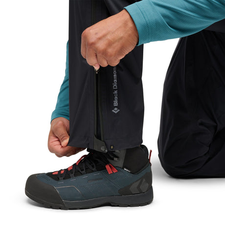 Black Diamond Fineline Stretch Full Zip Rain Pant Men's