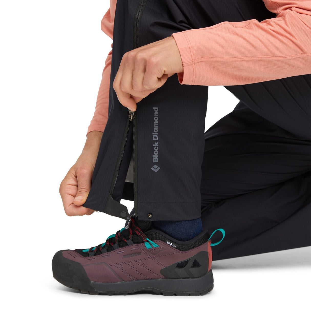 Black Diamond Fineline Stretch Full Zip Rain Pant Women's